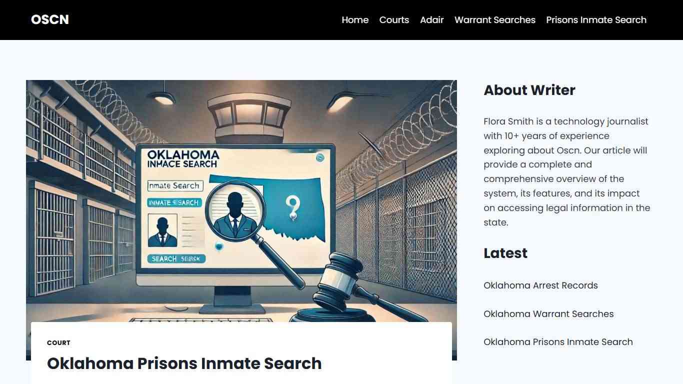 Oklahoma Prisons Inmate Search | Complete guide 2026