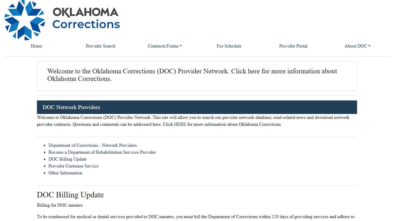 Oklahoma Department of Corrections
